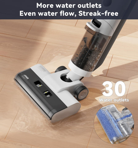 JONR ED12 self-propelled, one-handed cleaning for convenience.
