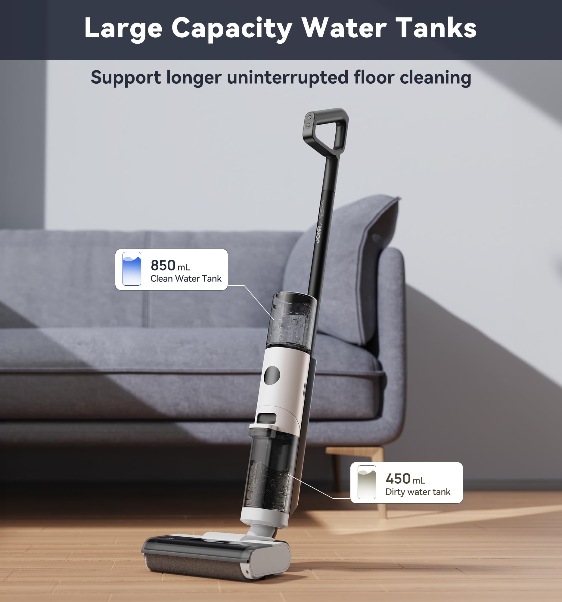 JONR ED12 two cleaning modes offer standard or powerful performance.