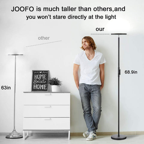 JOOFO floor lamp ideal for living rooms, bedrooms, and home offices