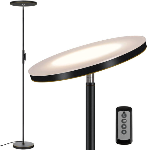 JOOFO floor lamp heavy base ensures stable placement.