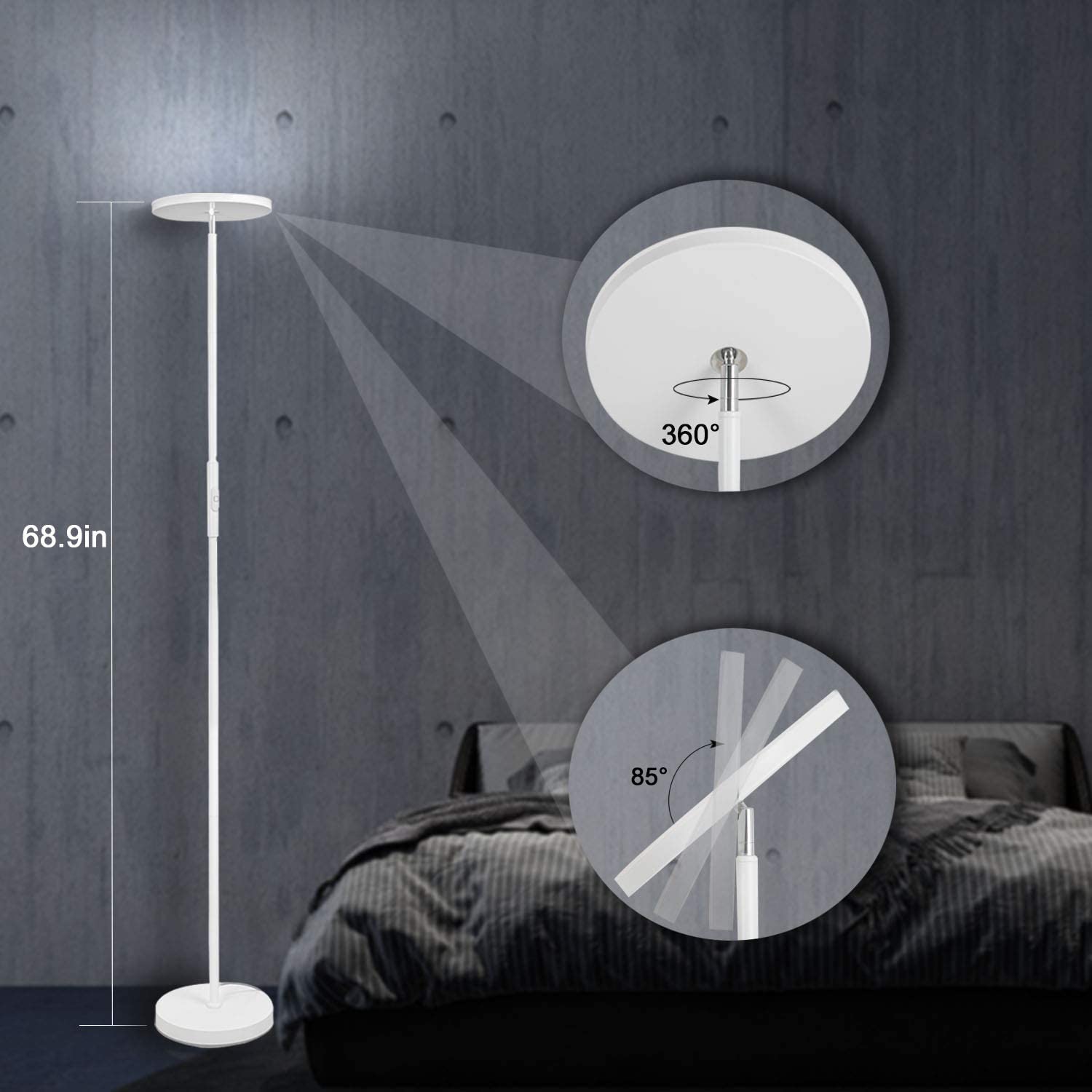 JOOFO remote control offers convenient use from sofa or bed