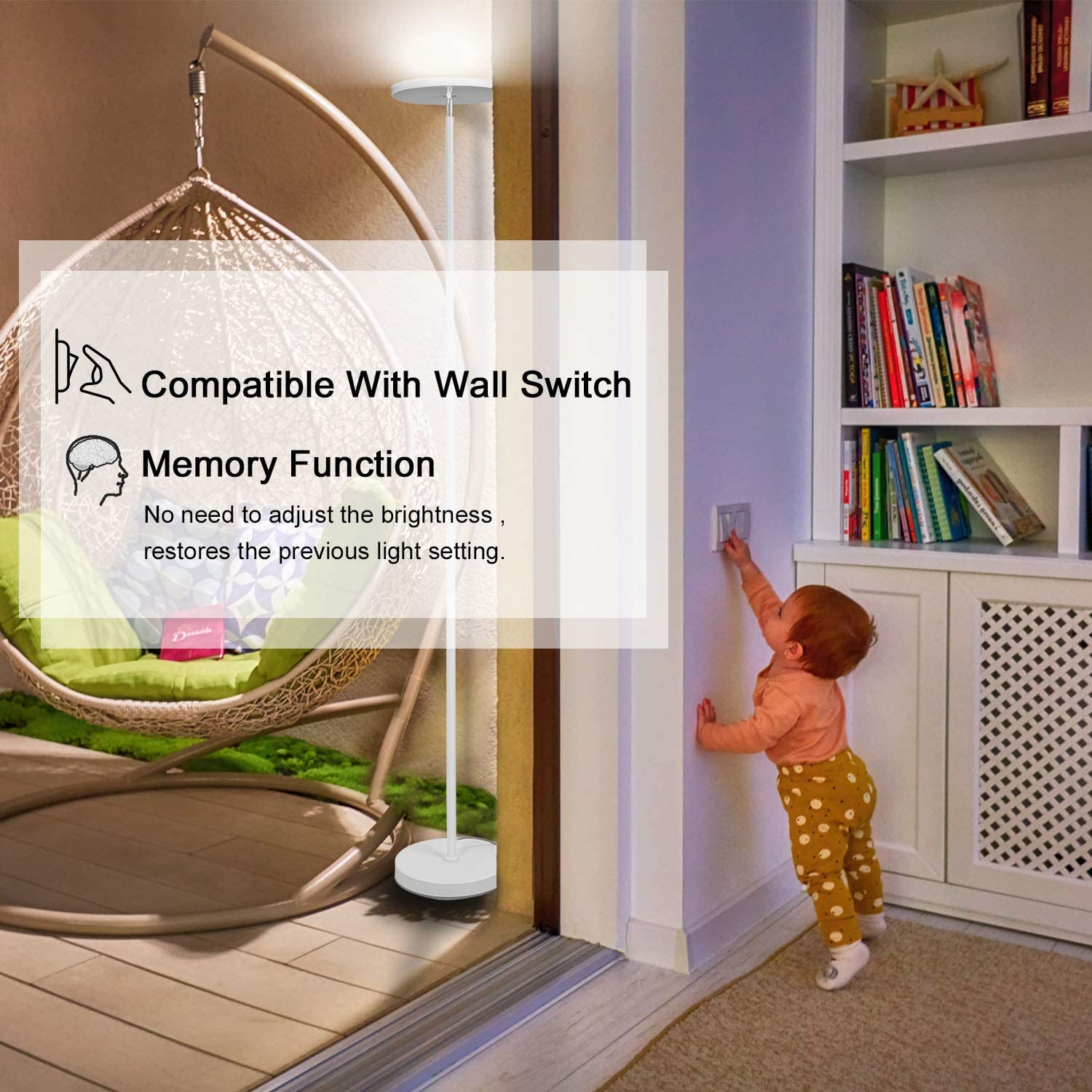 JOOFO powerful 30W 2400LM lamp illuminates all room corners