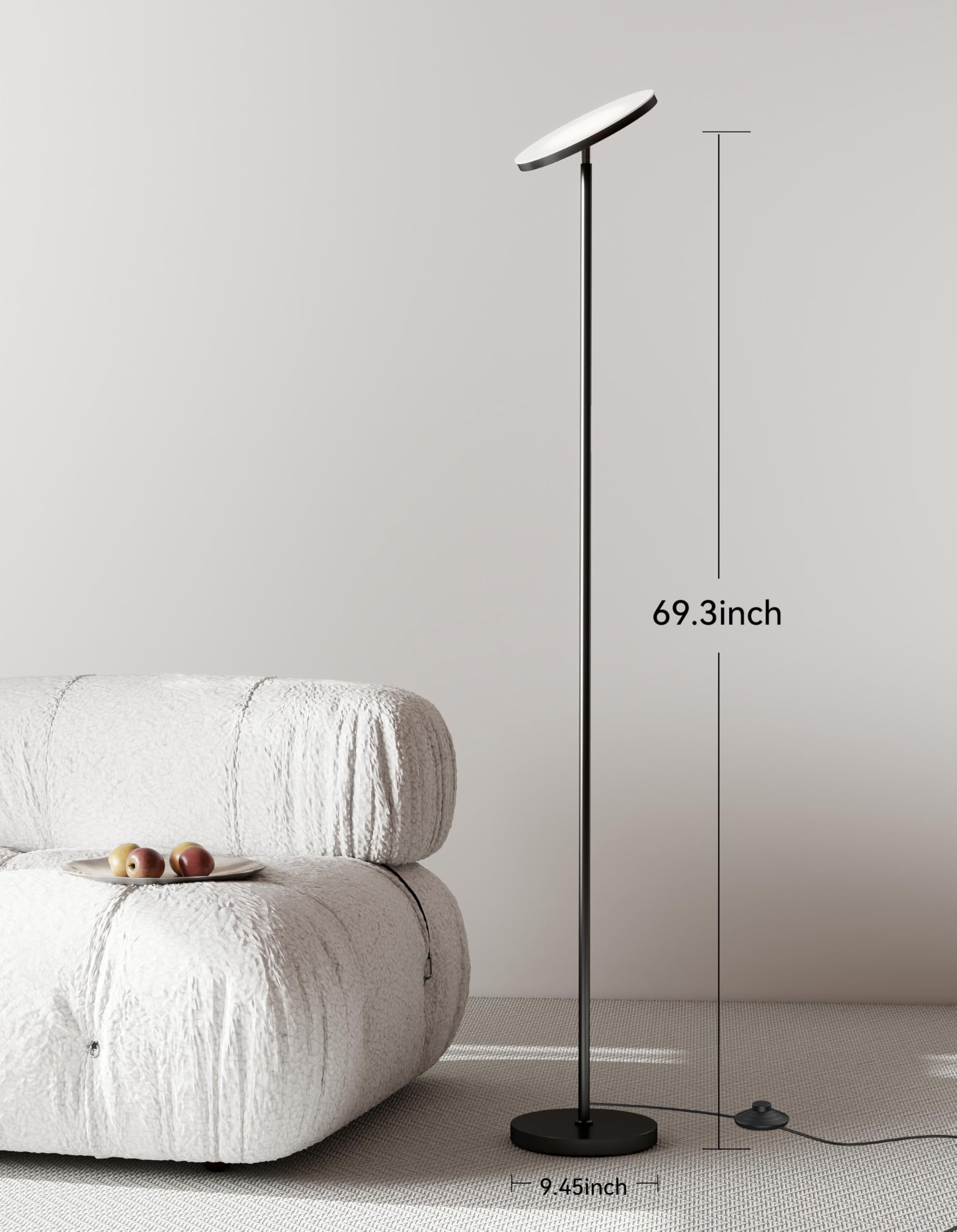 JOOFO stepless dimming lamp lets you adjust brightness smoothly for reading and movies.