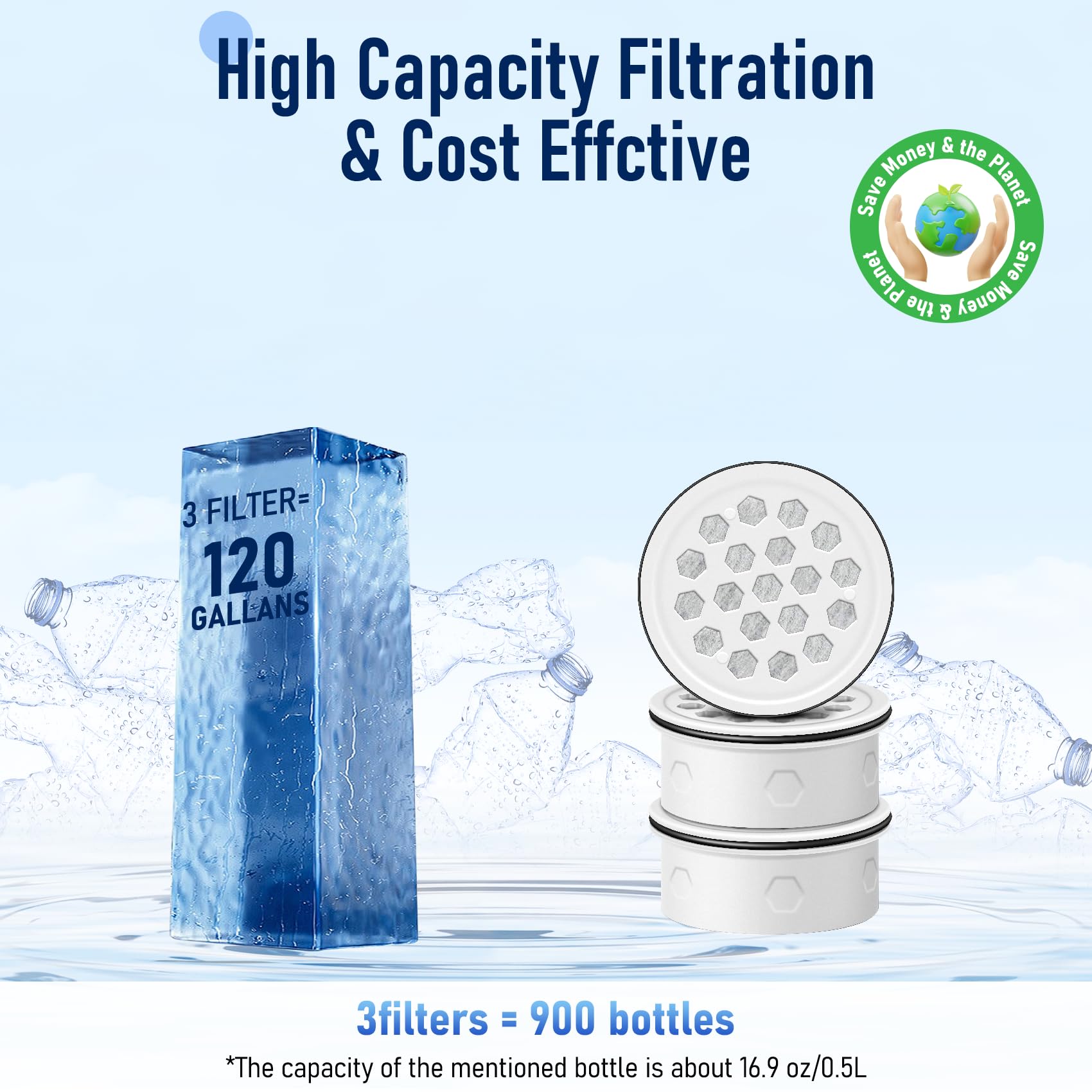 Joogto filter installed in glass 7-cup pitcher for better taste.