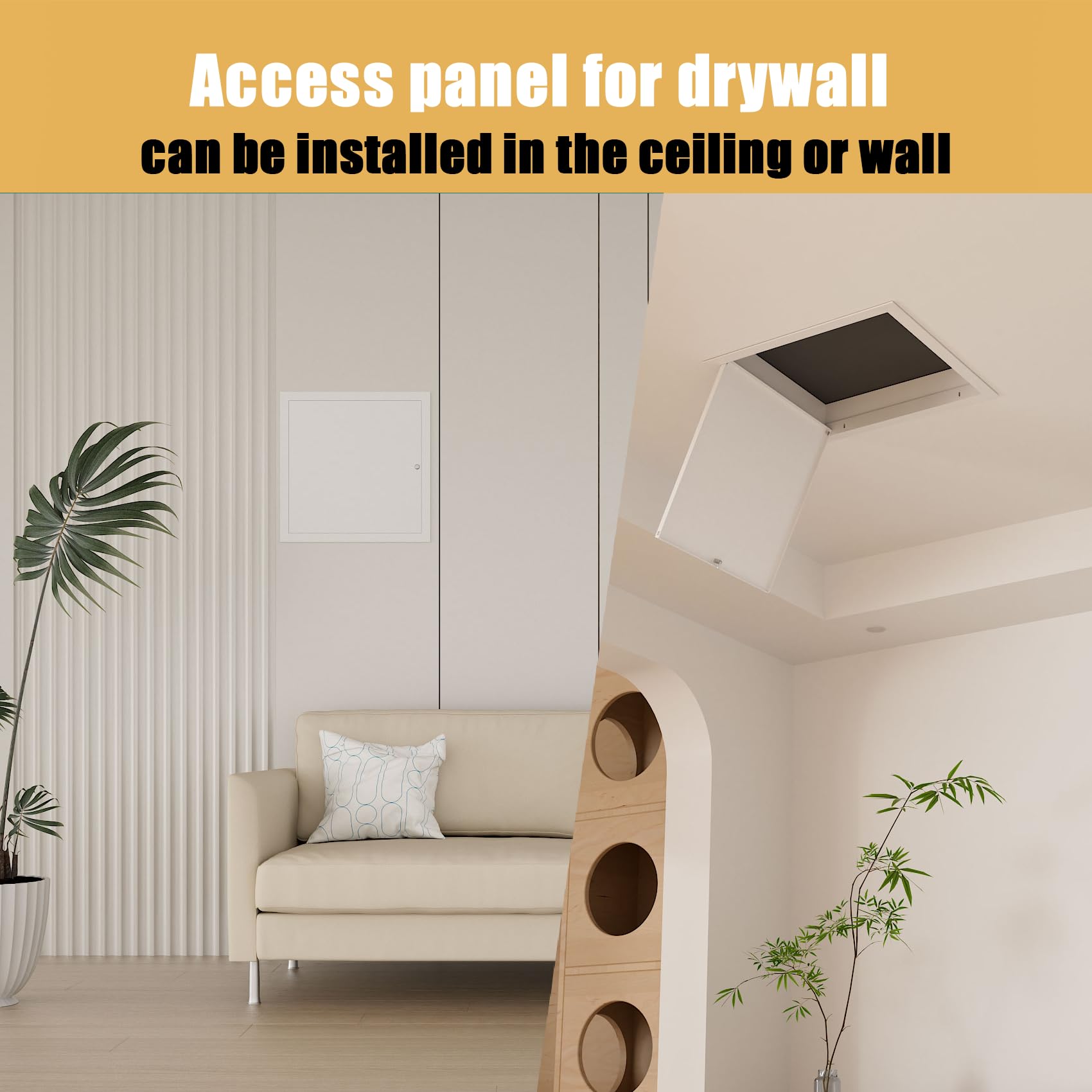 Joogto access panel door closeup shows aluminium construction and rust resistance