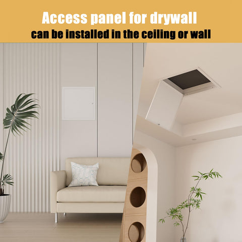 Joogto thickened 22x22 drywall access panel side view with slim profile