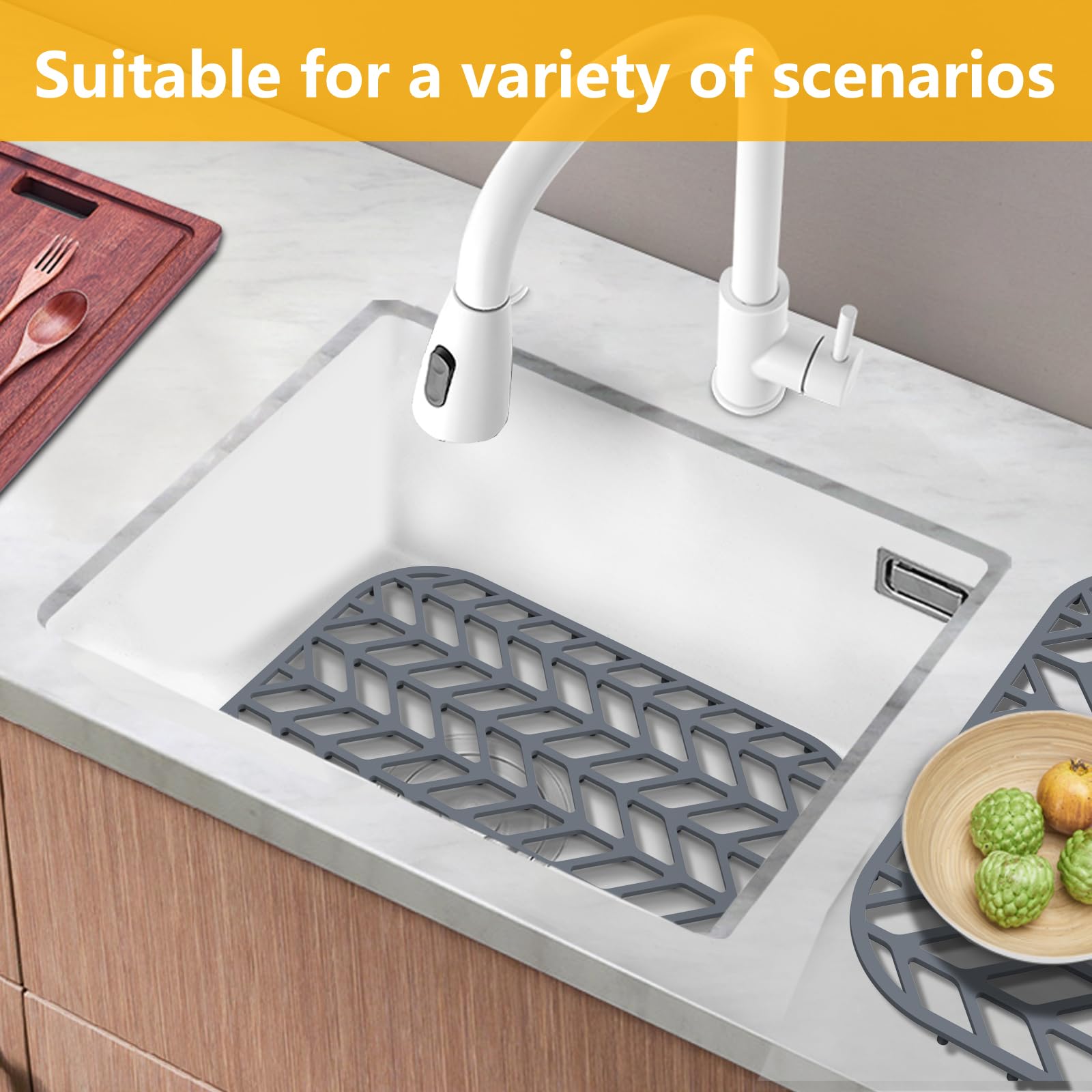 JOOKKI silicone mat is dishwasher safe and rustproof for easy cleaning.