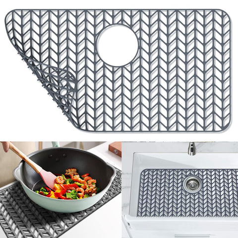 JOOKKI silicone sink protector bottom shields sink from scratches.
