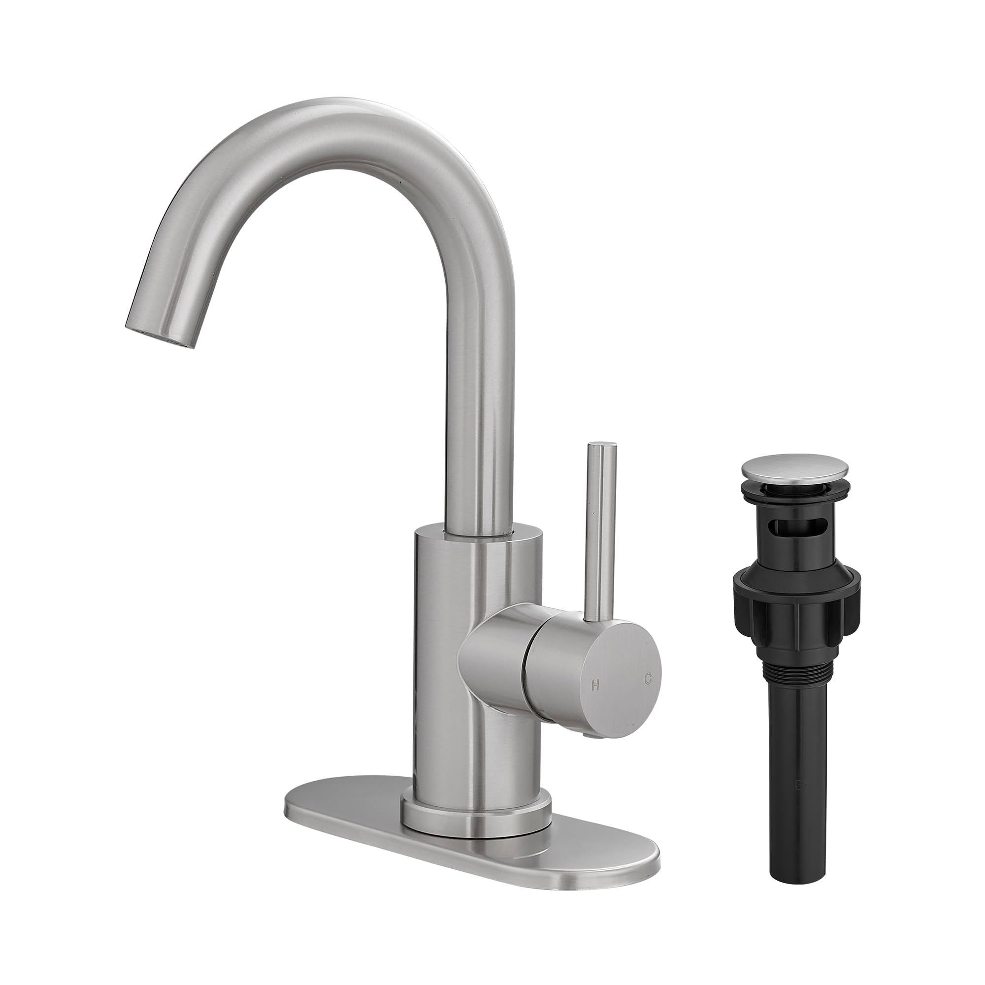 JOOM brushed bathroom faucet 360° swivel for flexible washing