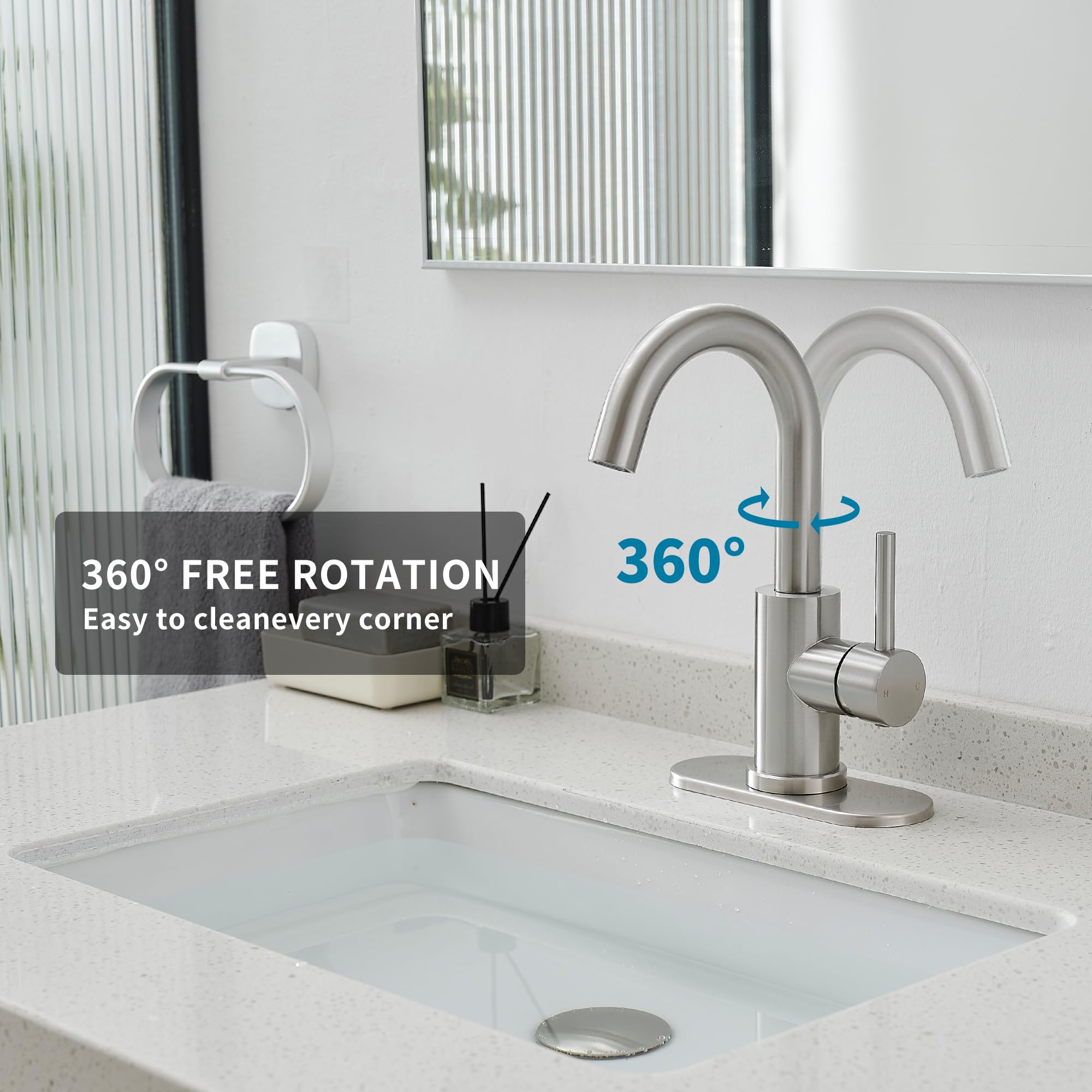 JOOM brushed faucet suitable for kitchen island or small sink