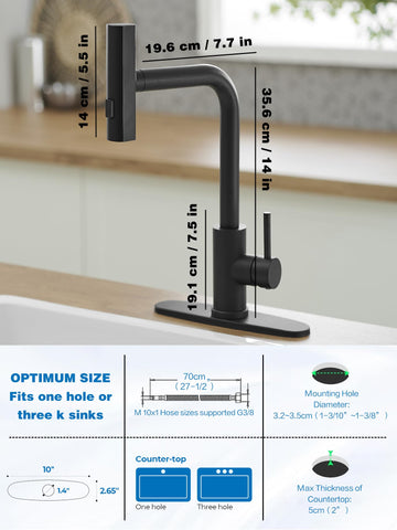 JOOM single-handle control simplifies temperature and flow with one hand.