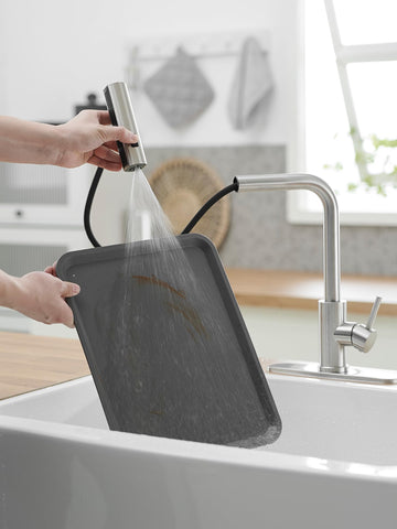 JOOM SUS304 brushed stainless steel faucet resists corrosion and rust