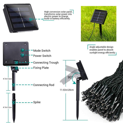 Joomer decorative solar lights for garden and outdoor celebrations