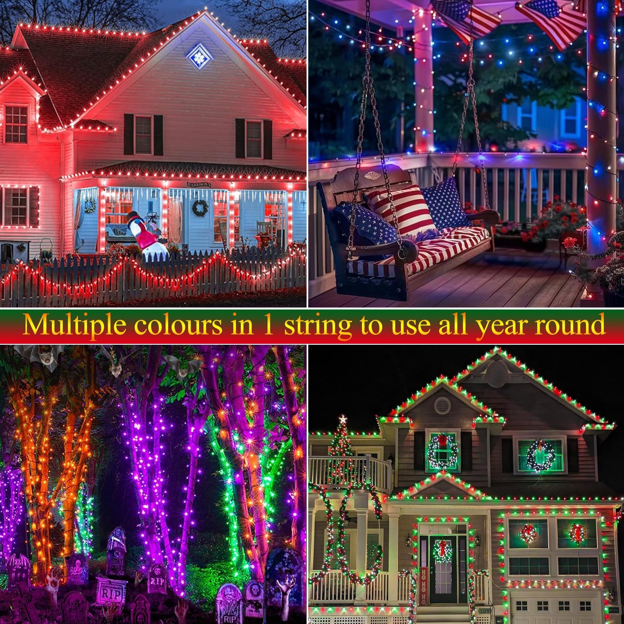 Joomer green-wire RGB lights blend with landscape while brightening paths
