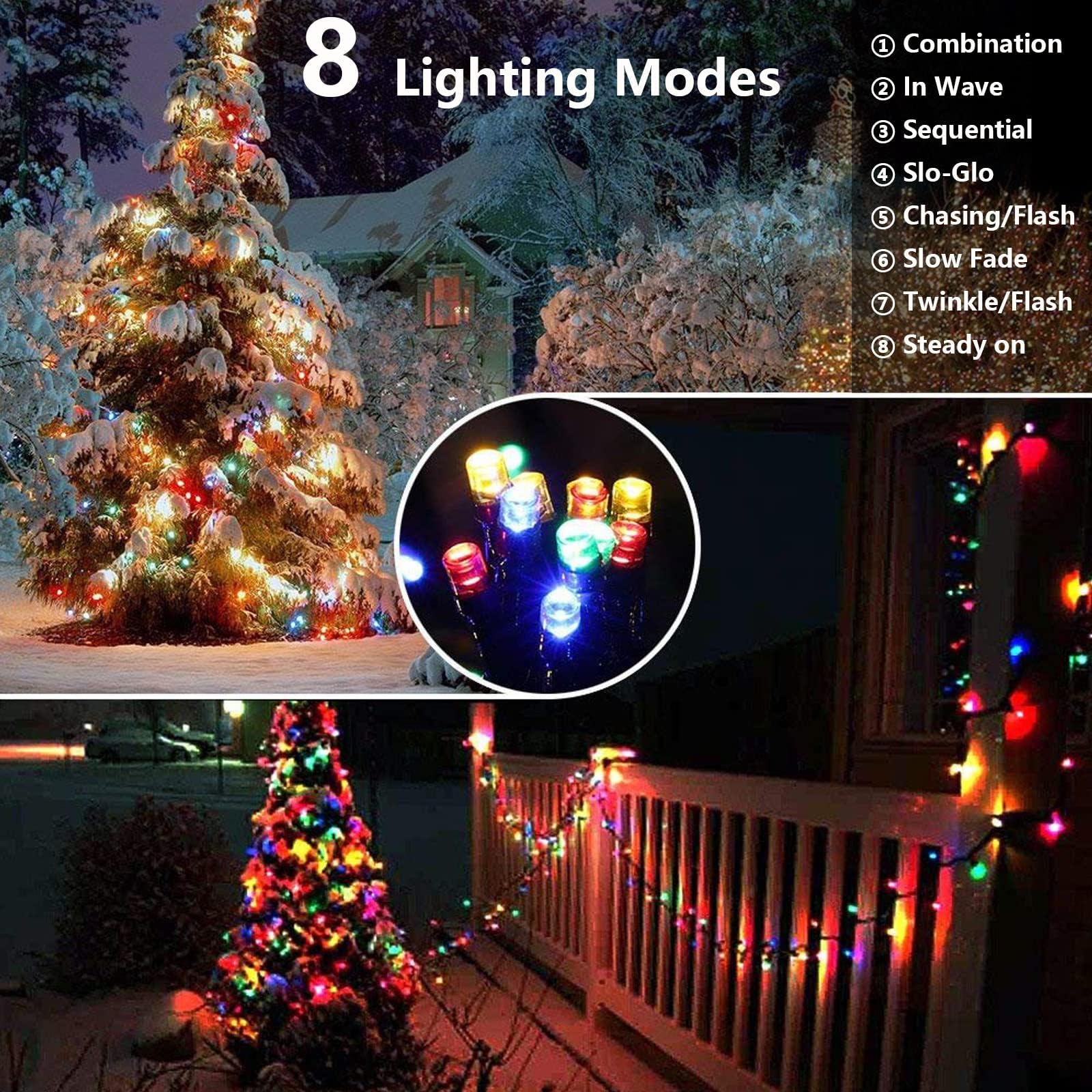 Joomer ip65 waterproof outdoor lights withstand rain and snow