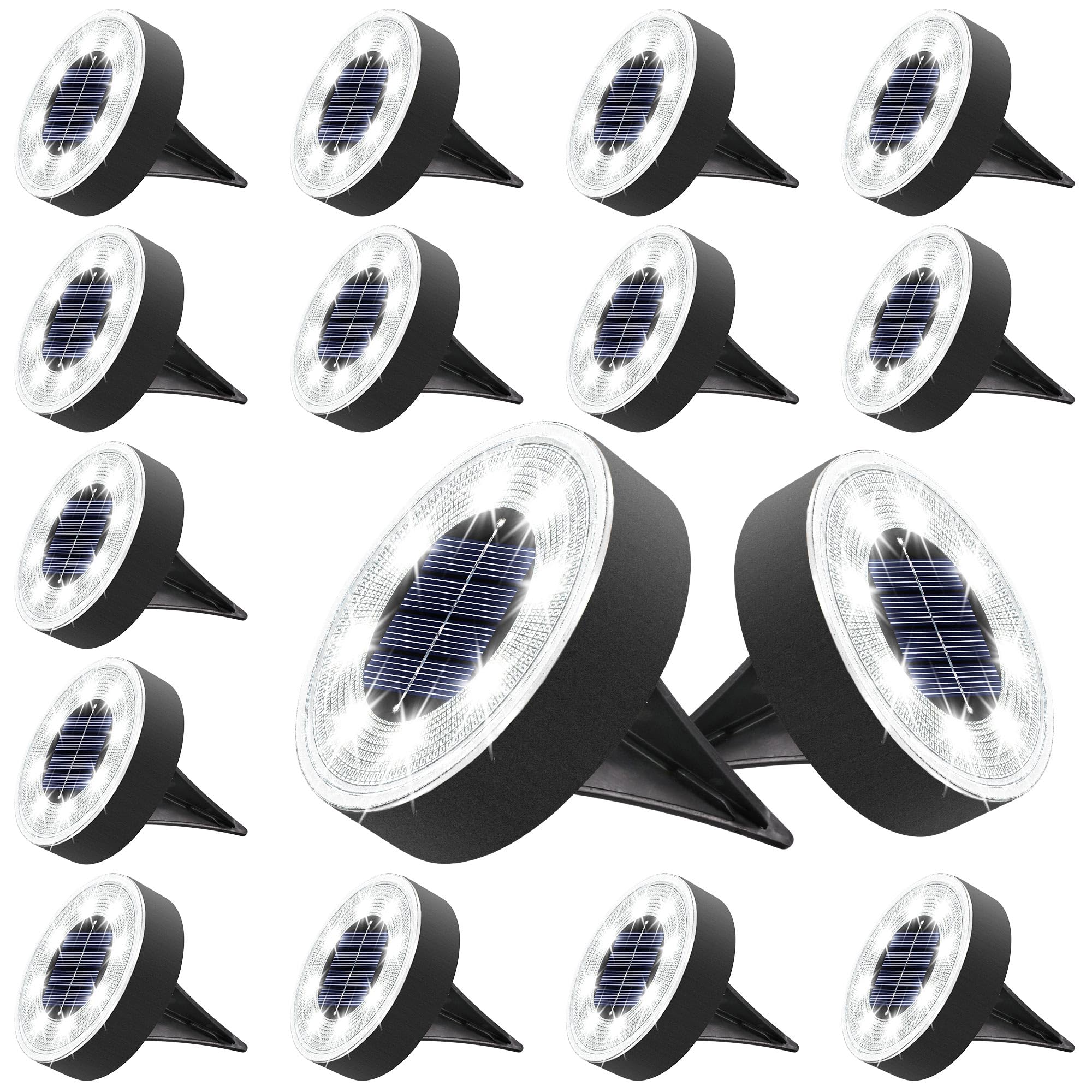 Joomer Solar Ground Lights illuminate pathways with 8 LEDs for safe night travel.