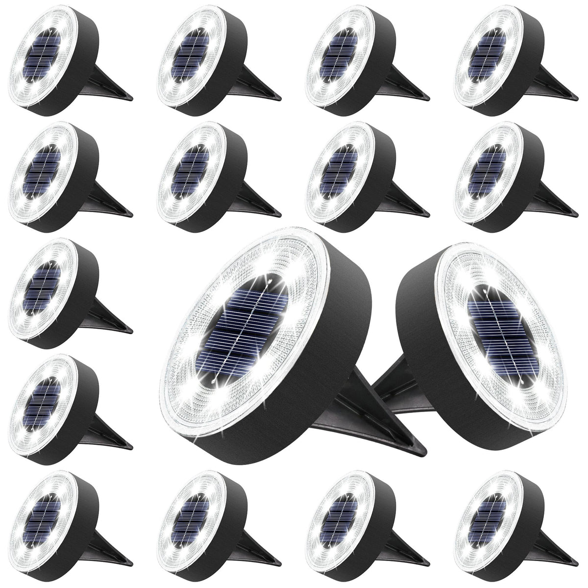Joomer Solar Ground Lights illuminate pathways with 8 LEDs for safe night travel.