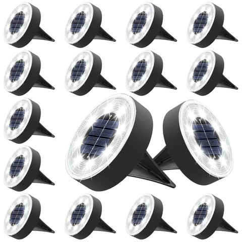 Joomer Solar Ground Lights illuminate pathways with 8 LEDs for safe night travel.
