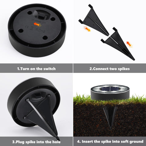Joomer Solar Ground Lights add ambience to lawn and landscape.