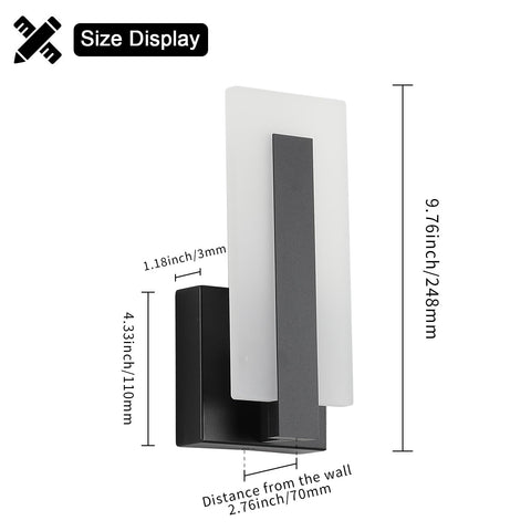 Joosenhouse wall lamp easy hardwired install with mounting hardware.