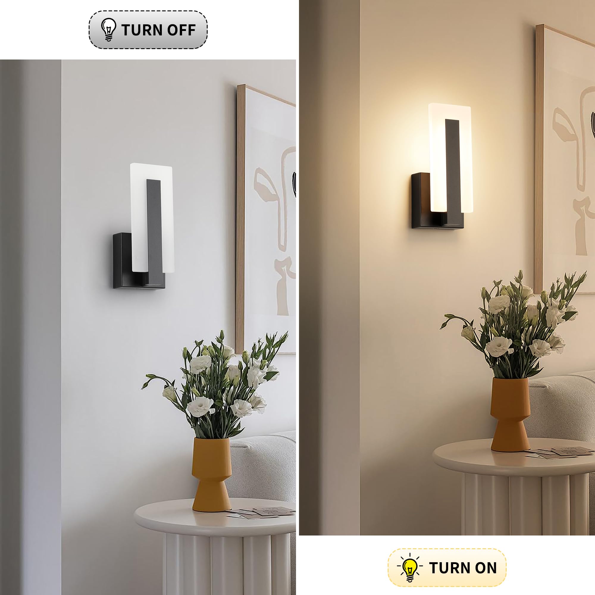 Joosenhouse wall sconce bedroom ambient lighting accent.