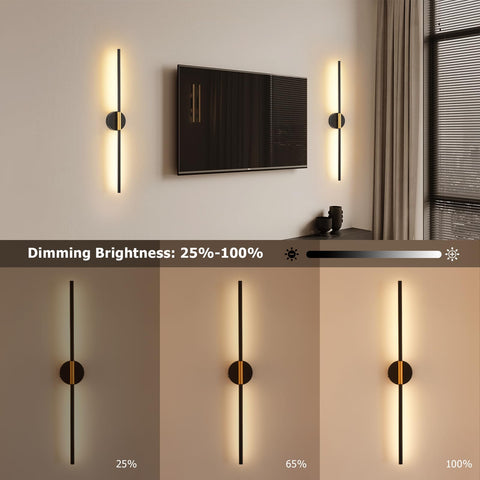 JOOSENLUX sconce dimmable LED with remote for cozy ambience