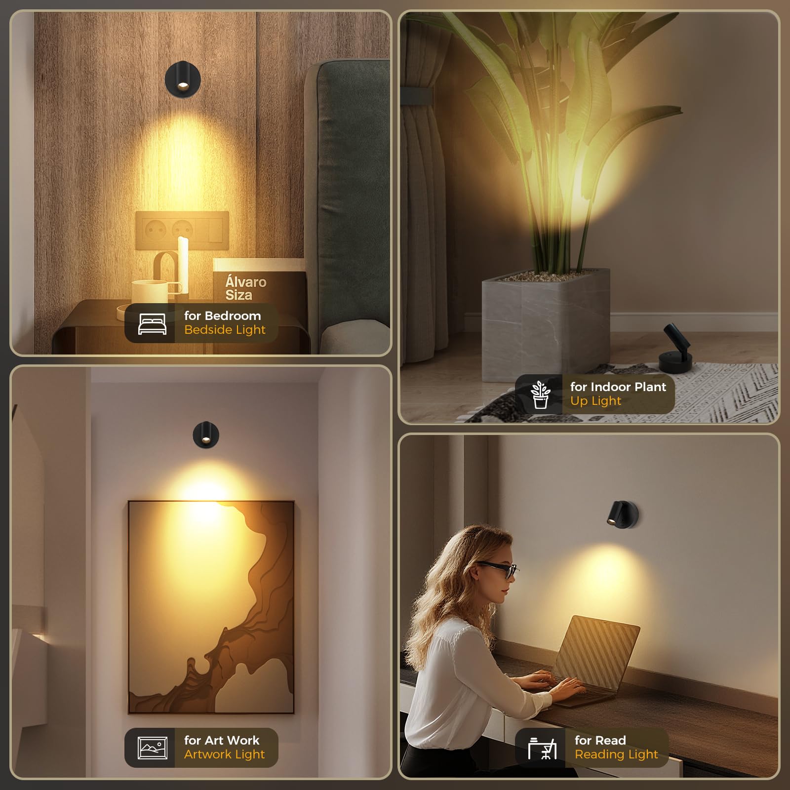 JOOSENLUX Spot Light rechargeable battery eliminates frequent replacements