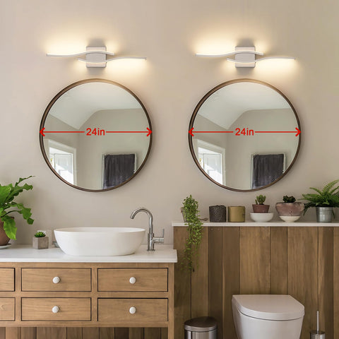 Joossnwell bathroom light bar vertical installation shows space adaptability.