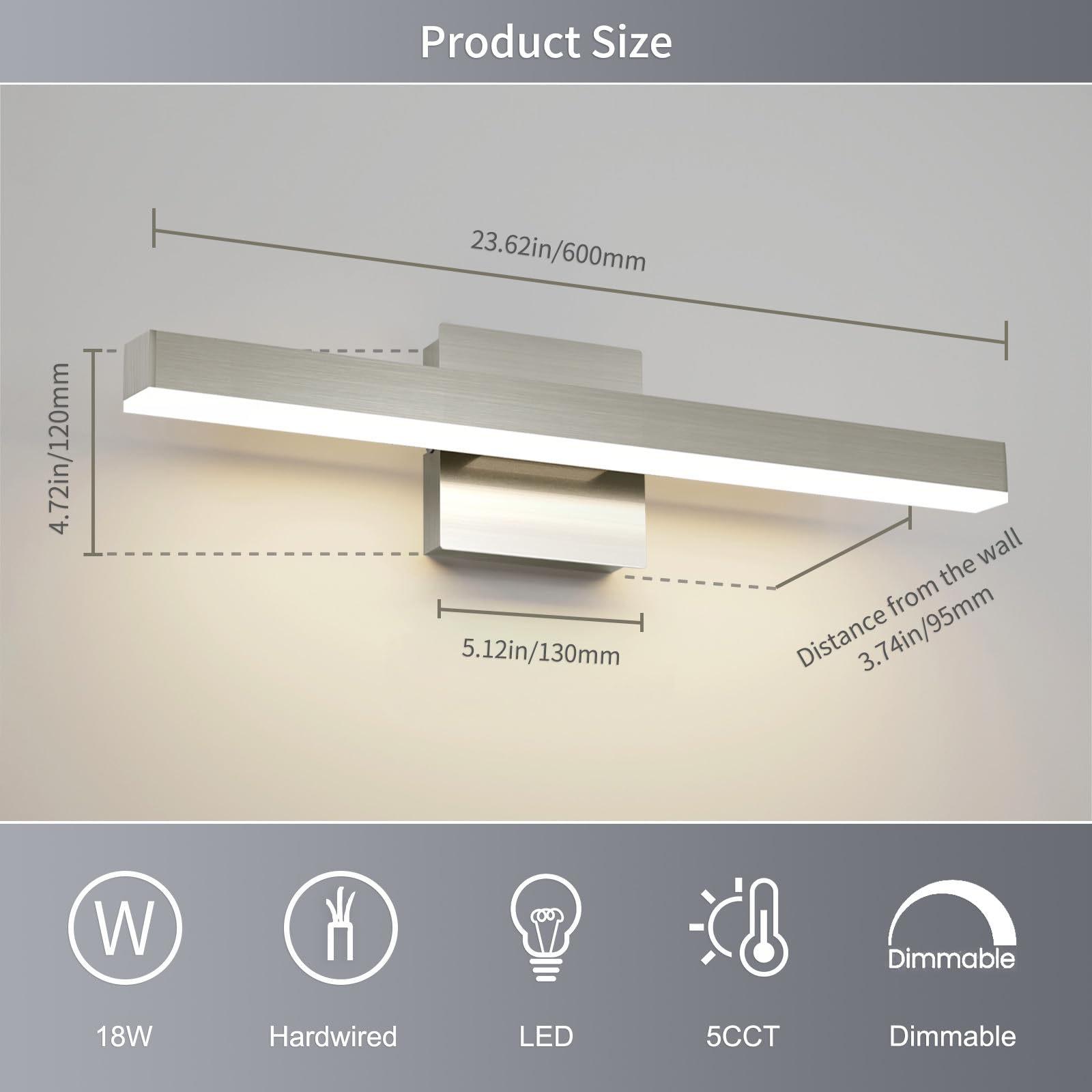 Joossnwell fixture offers quick, hardwired installation with existing wiring.