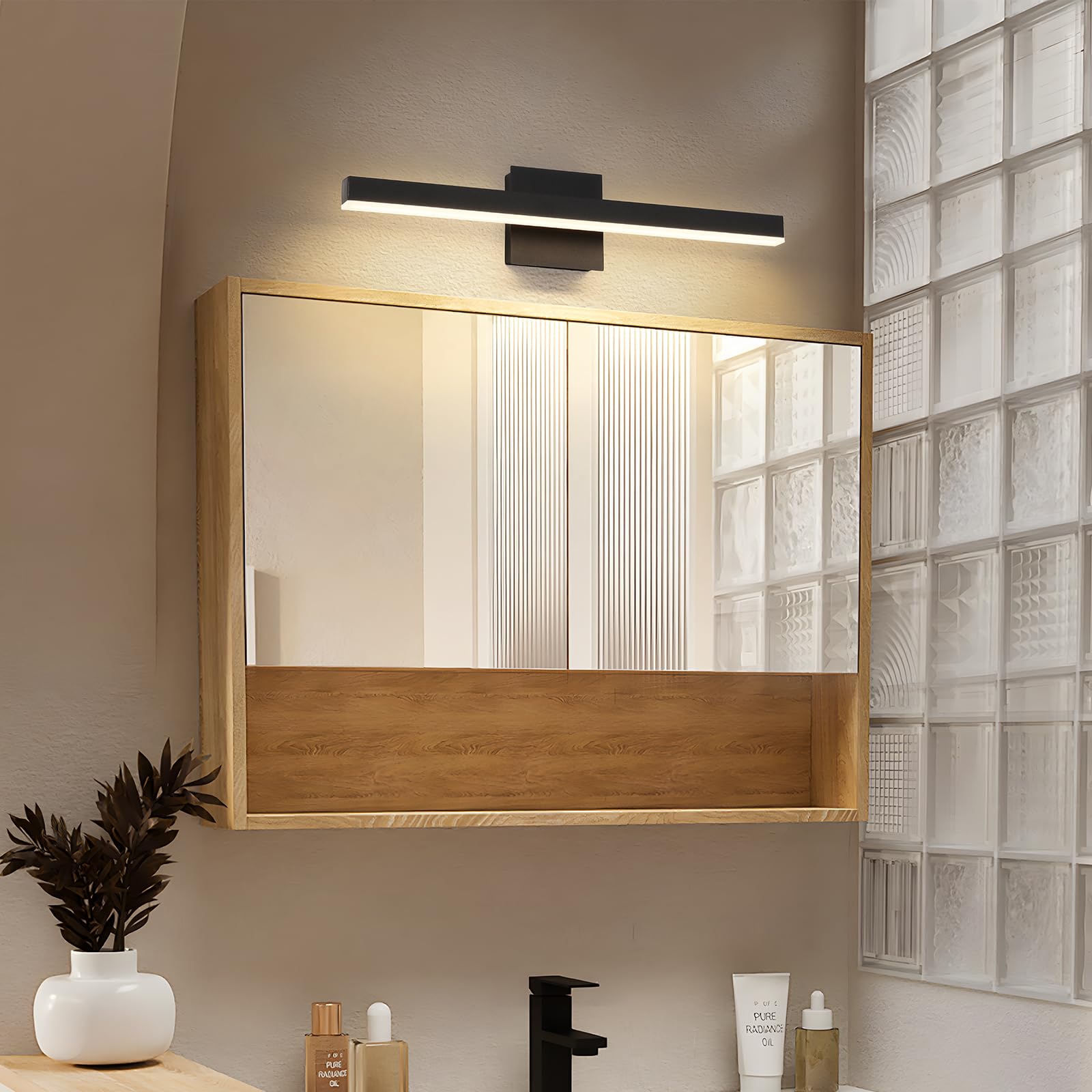 Joossnwell energy-efficient bathroom light for vanity and cabinet lighting