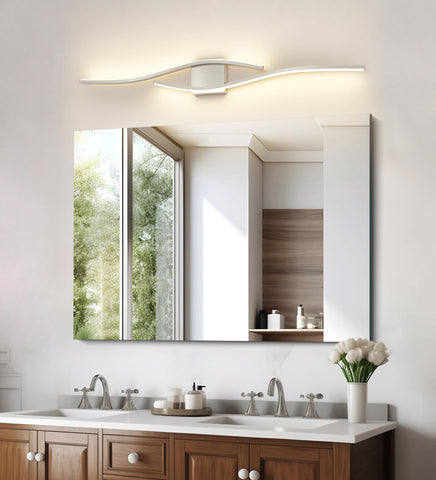Modern nickel finish adds contemporary elegance to bathrooms.