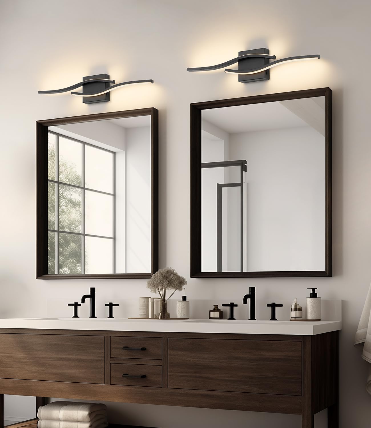 Joossnwell LED vanity light delivers energy-efficient, long-lasting lighting.