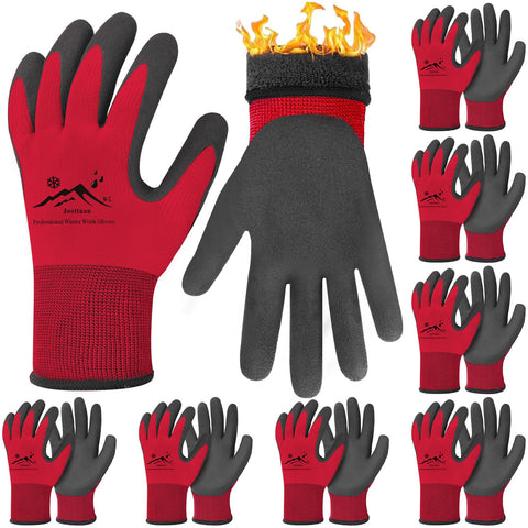 Joottuan winter gloves with foam latex palm for waterproof grip in cold conditions.