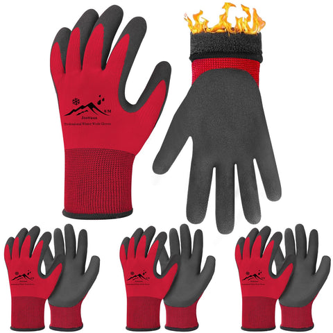 Joottuan winter gloves with waterproof foam latex palm for grip and protection.
