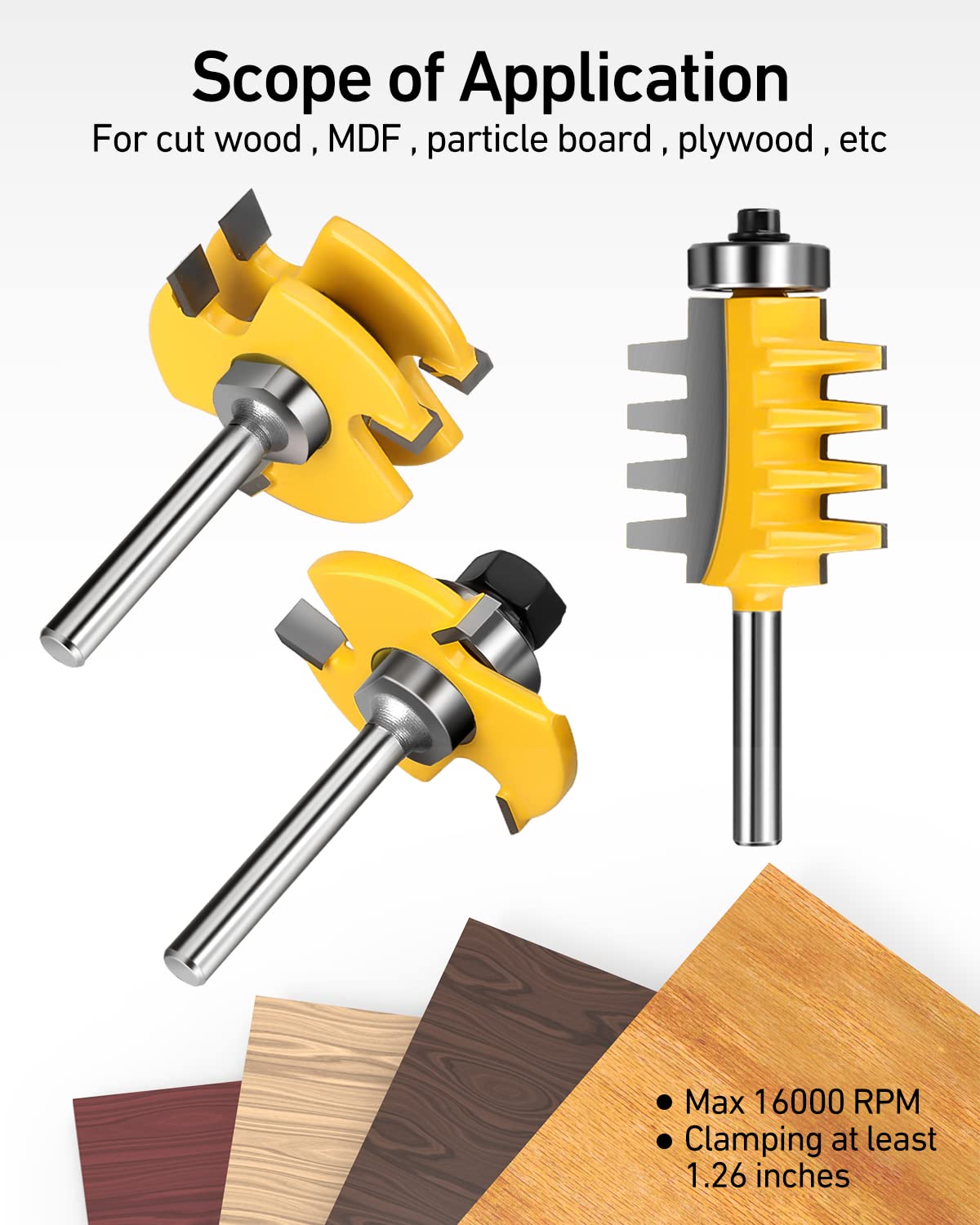 Jooyle quarter-inch finger joint router bit side view showing durability