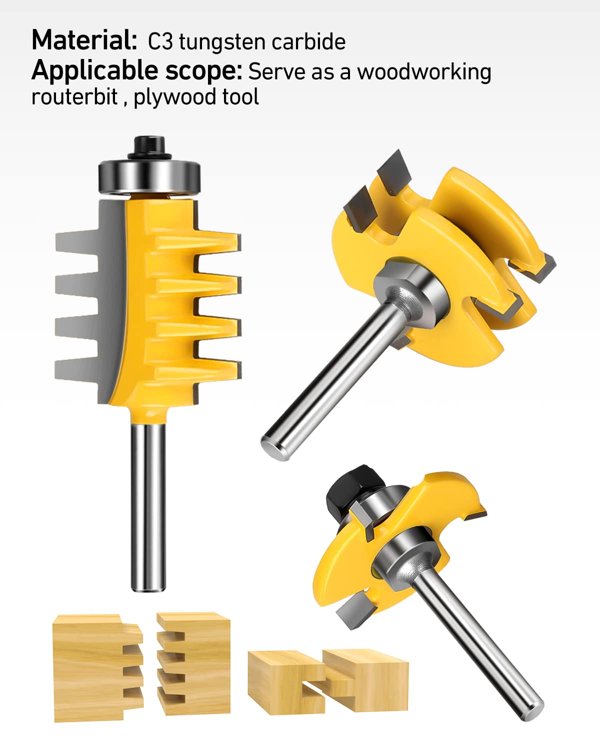 Jooyle quarter-inch groove router bit for even grooves and tight fits
