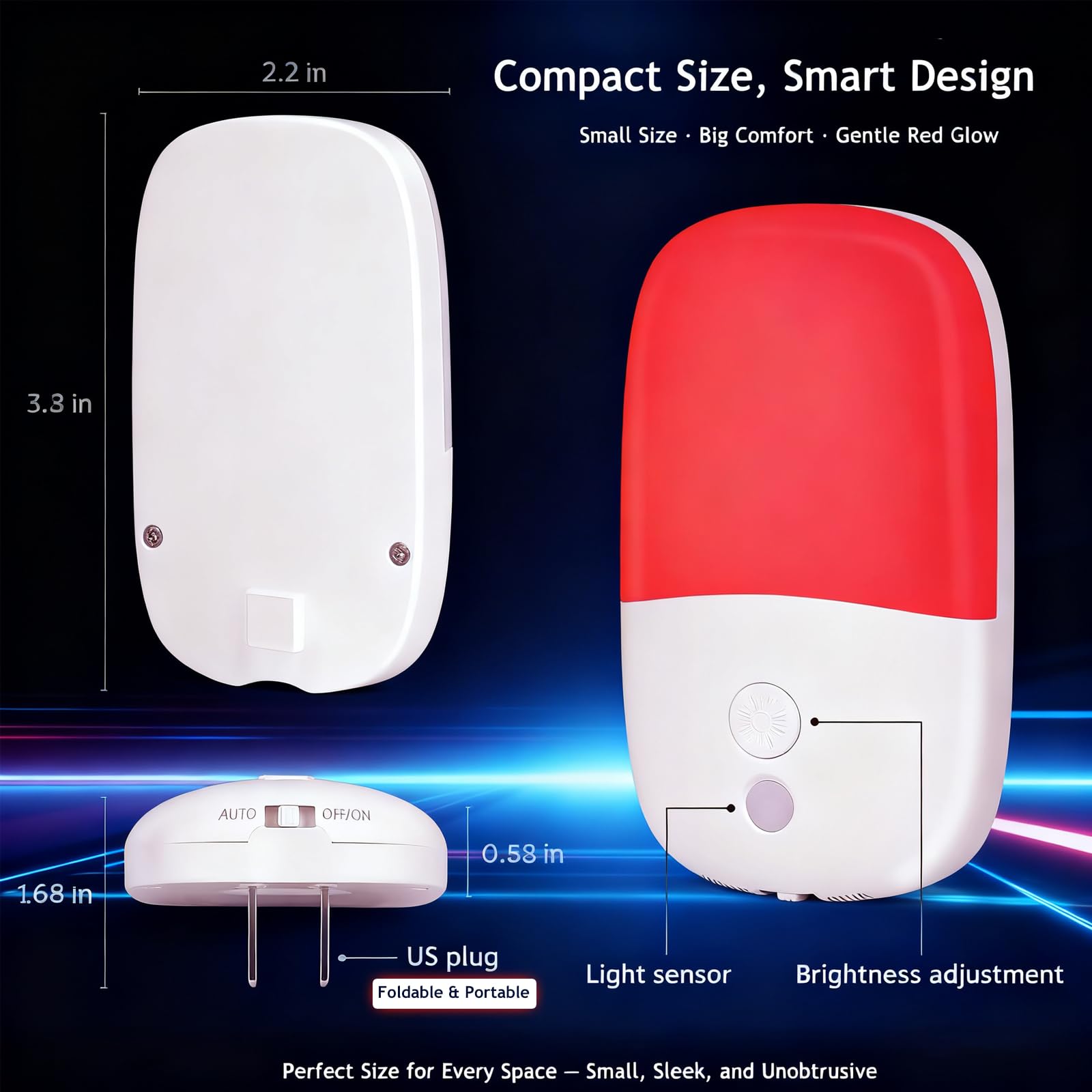 JOPCPIE energy-efficient low-heat LED night light for longevity