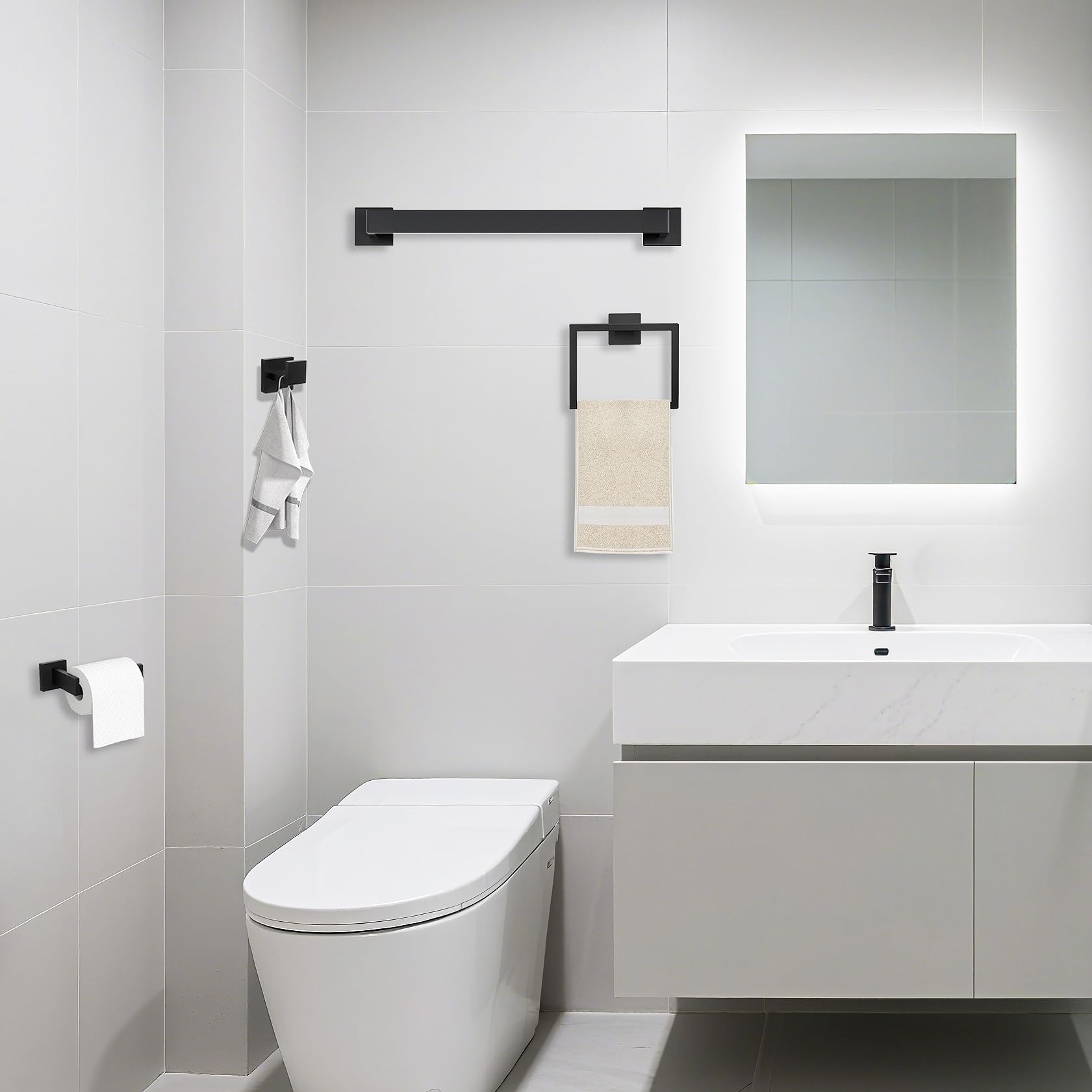 JOPOFI SUS304 stainless steel with matte finish resists rust in humid bathrooms.