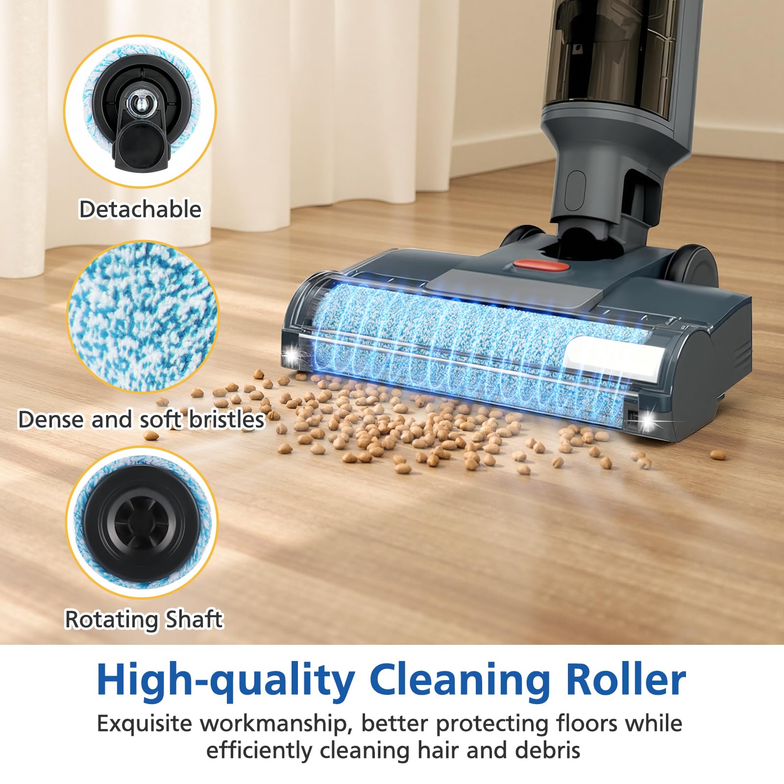 JORAIR WD161 two roller brushes laid out for MessMaster compatibility.