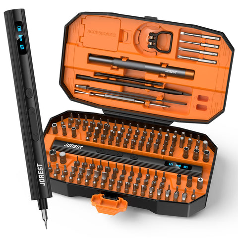 JOREST 155-in-1 mini screwdriver case keeps tools organized for quick access