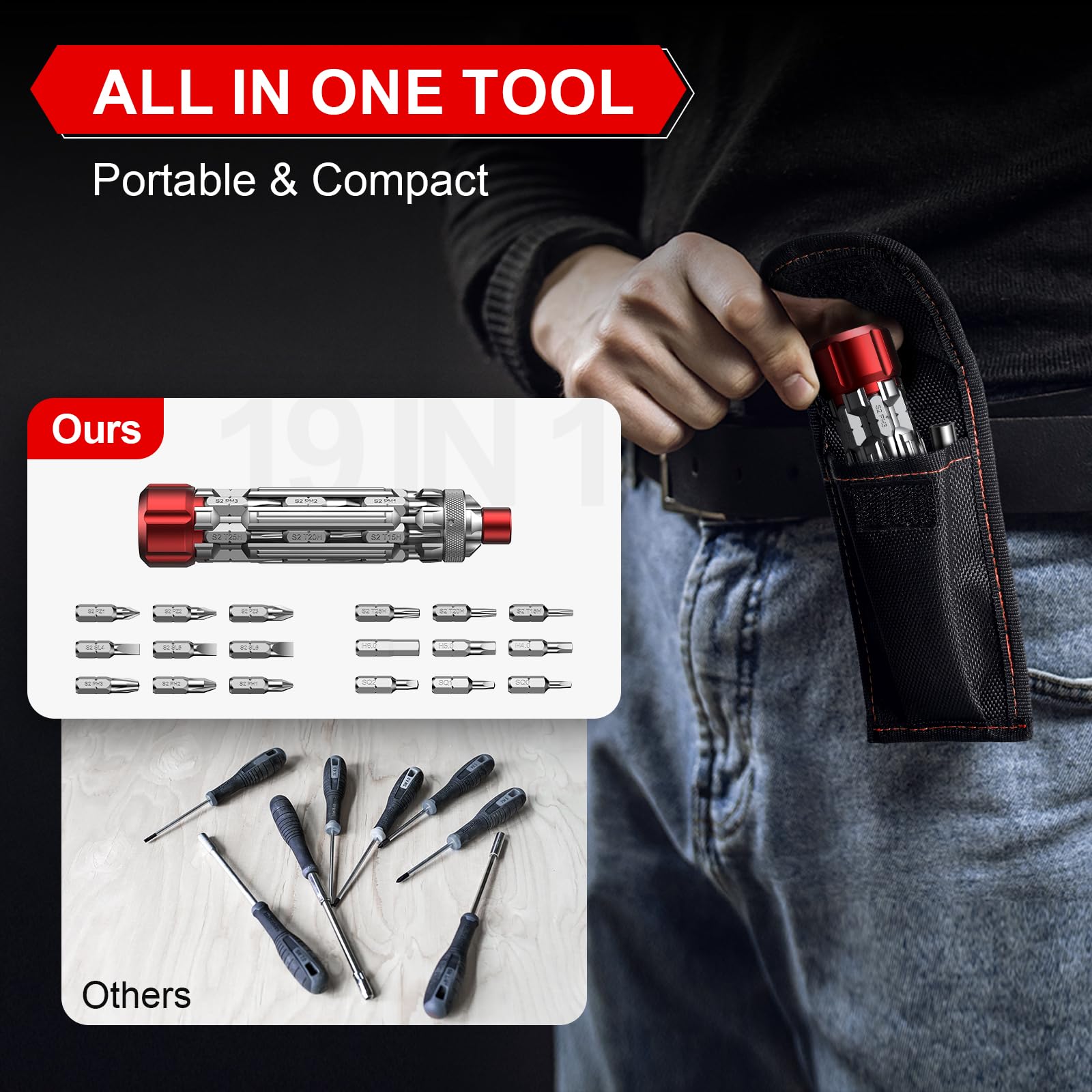 JOREST Pozidriv PZ2 bit for precise furniture assembly.