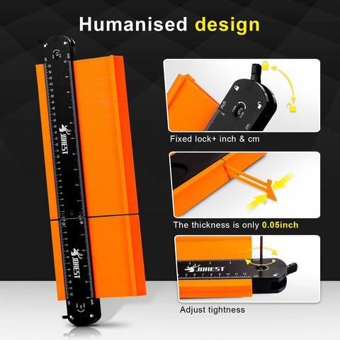 JOREST contour gauge is easy to use for DIY projects.
