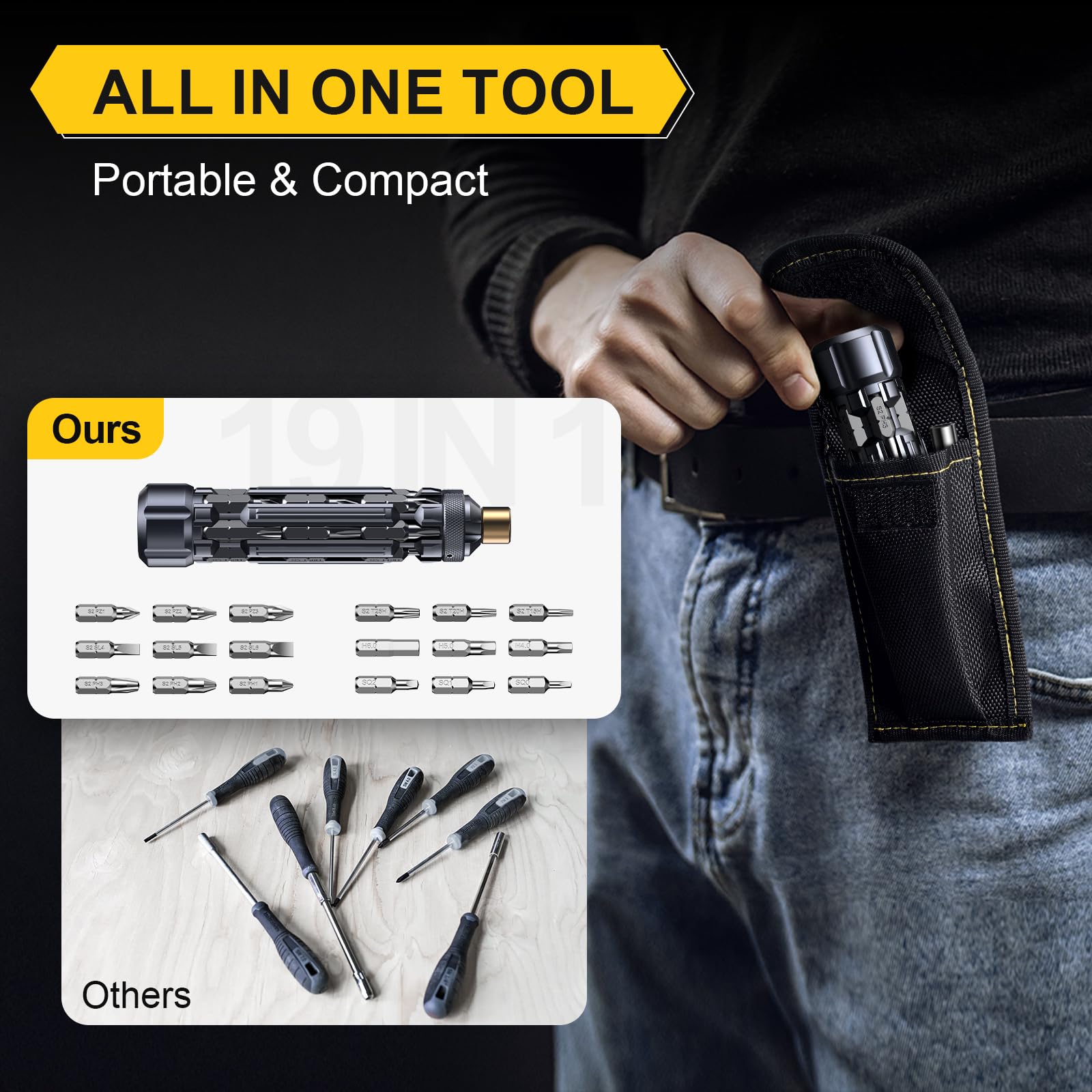 JOREST head slot magnet attracts and holds bits to prevent loss