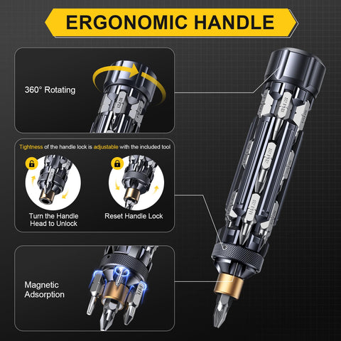 JOREST magnetic head screwdriver stores bits during work