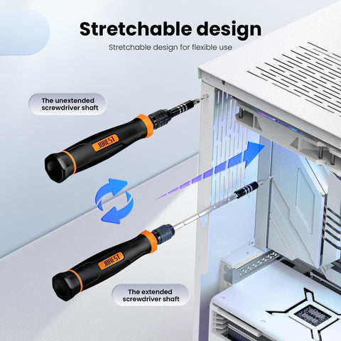 JOREST sturdy ABS storage box keeps bits organized