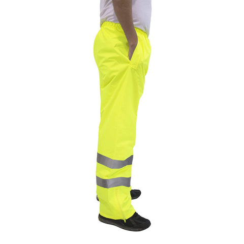 Reflective stripes and durable material support safety during outdoor work.