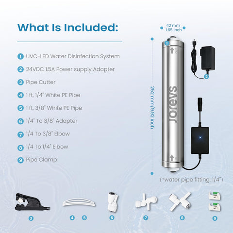 JOREVS UV Water Filter suits families and campers needing clean water.