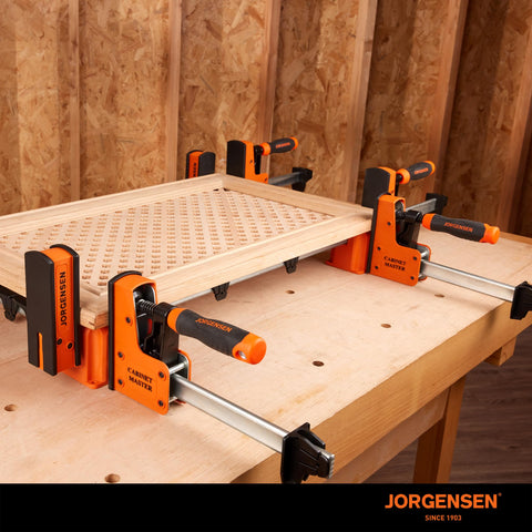 Four-pack packaging of Jorgensen 3-in-1 support blocks for multiple stations