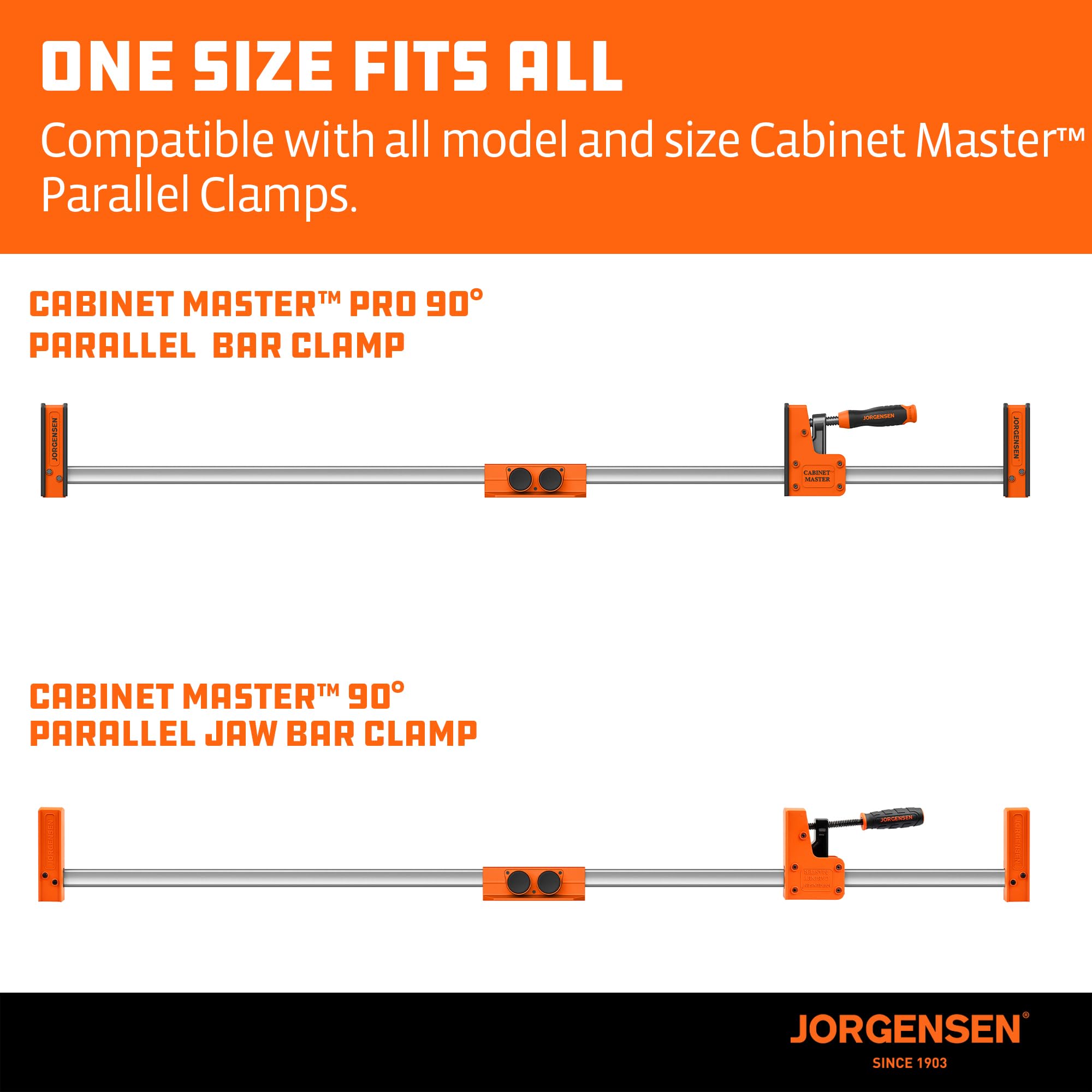 Jorgensen 6063-aluminum extrusion delivers sturdy, lightweight performance.