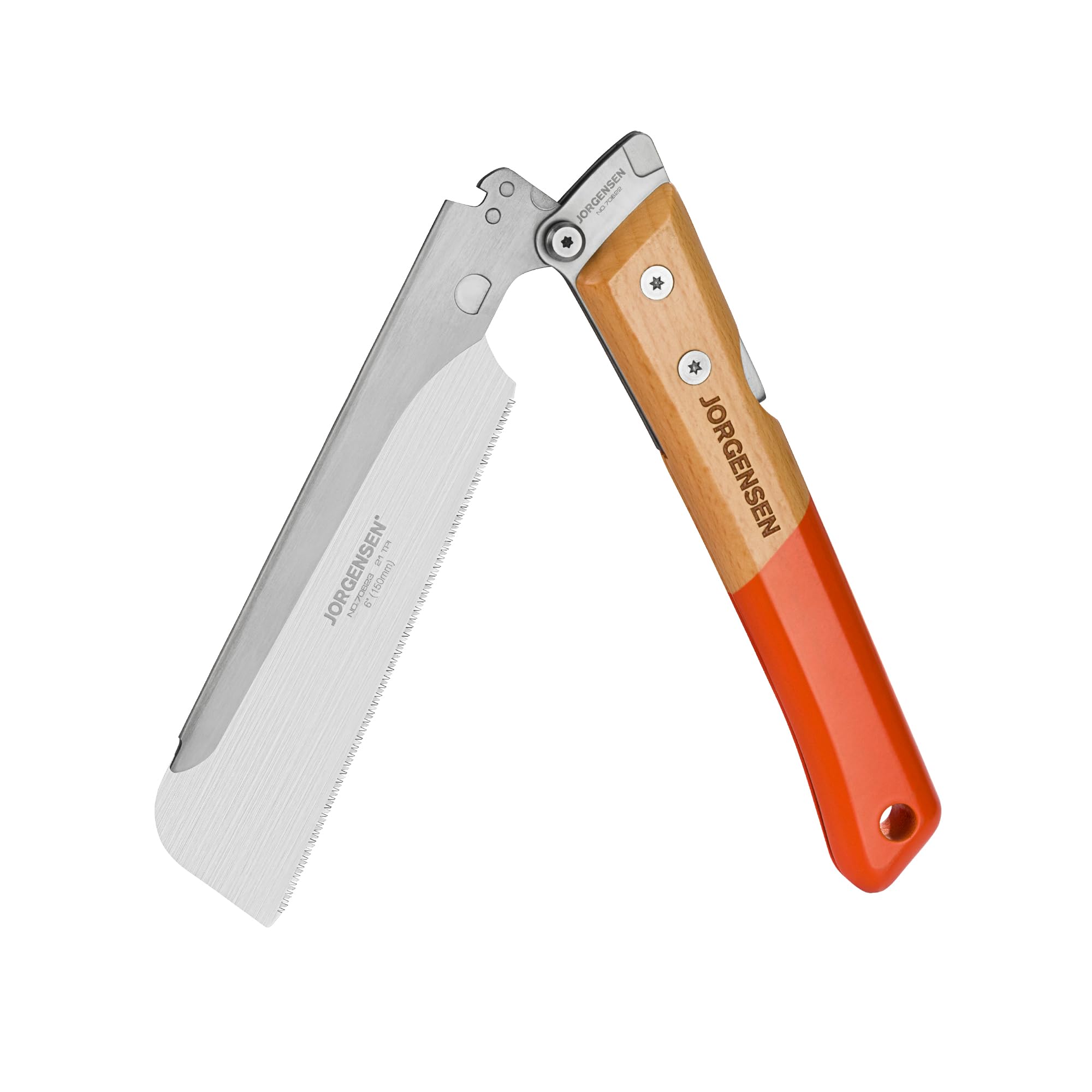 Jorgensen 6 inch dovetail saw blade with SK5 steel for durability.